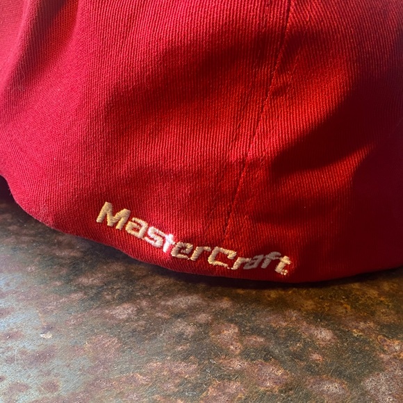 No Fear Mastercraft Red FlexFit Ball Cap with Bold Embroidery Logo. Size L/XL - Picture 5 of 10